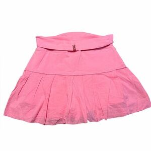Vintage Y2K Pink Foldover Micro Mini Skirt Size Medium Hard Tail MUSA Preppy